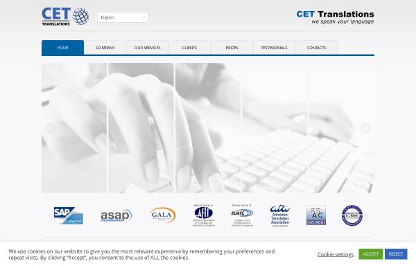Vorschau von www.cet-translations.com, CET Central European Translations GmbH