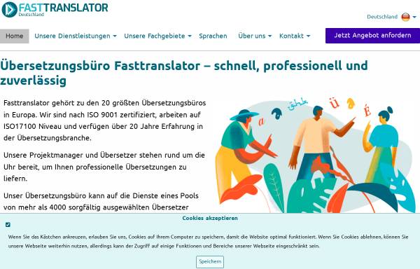 Vorschau von www.schnelluebersetzer.de, Schnellübersetzer GmbH