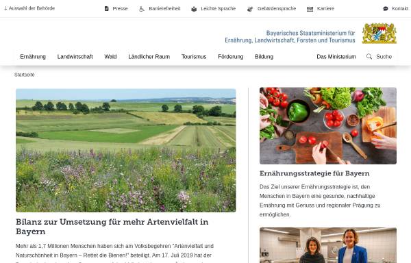 Vorschau von www.stmelf.bayern.de, Forst und Garten Kreitmair