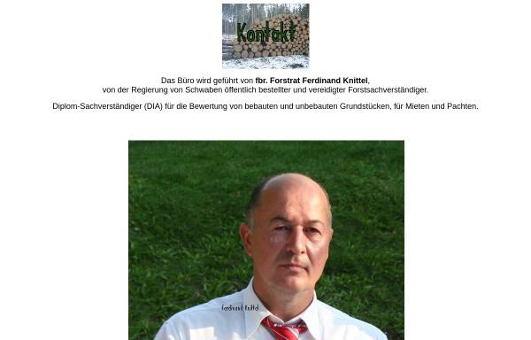 Vorschau von www.forstbuero-knittel.de, Forstbüro F. Knittel
