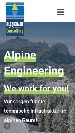 Vorschau der mobilen Webseite www.klenkhart.at, Klenkhart & Partner Consulting ZT Gesellschaft m.b.H.
