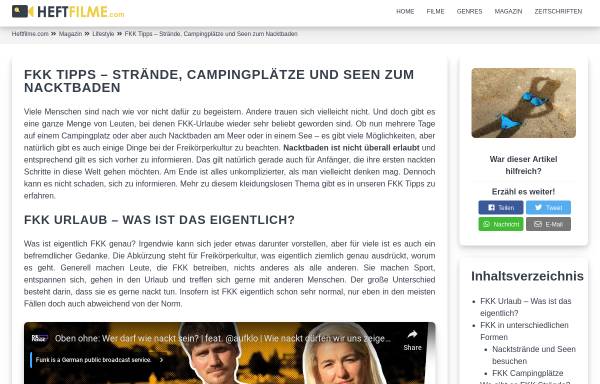 Vorschau von www.fkk-tipps.de, FKK Tipps