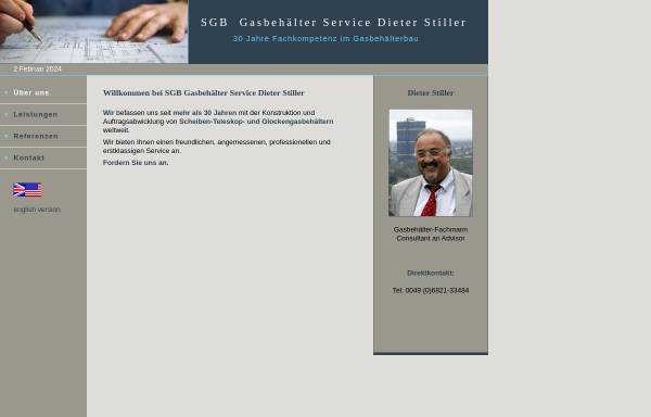 Vorschau von www.gasholder.de, SGB Gasbehälter Service Ltd. & Co. KG