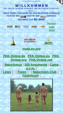 Vorschau der mobilen Webseite www.fkk-online.de, FKK-Online.de