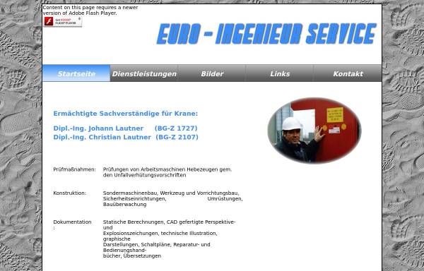 Vorschau von www.euro-is.de, EURIS Euro-Ingenieur Service, Inh. Dipl.-Ing. Johann Lautner