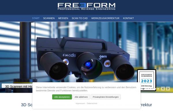 Vorschau von www.freeform-gmbh.de, Freeform GmbH