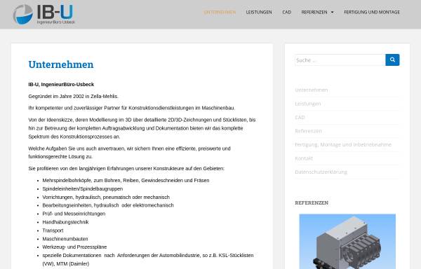 Vorschau von www.ib-u.de, Ingenieurbüro Usbeck, Inh. Dipl.-Ing. Mathias Usbeck