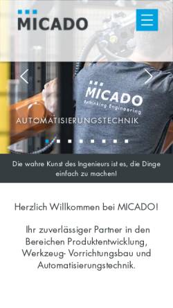 Vorschau der mobilen Webseite micado.at, Micado CAD-Solutions GmbH