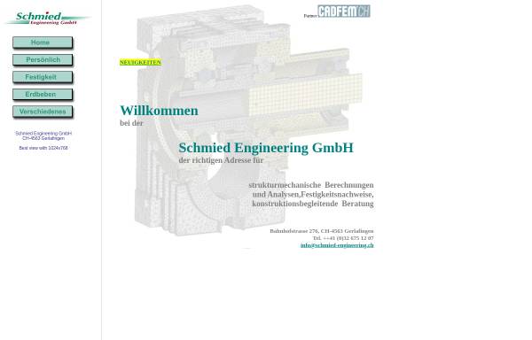 Vorschau von www.schmied-engineering.ch, Schmied Engineering GmbH