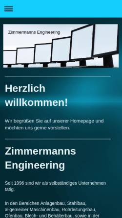 Vorschau der mobilen Webseite www.ze-xanten.de, Zimmermanns Engineering, Inh. Dirk Zimmermanns