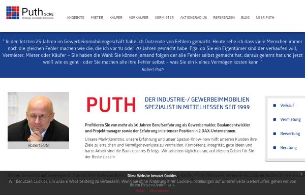 Vorschau von www.puth-wz.com, Puth Strategic Corporate Real Estate - Robert Puth