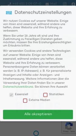 Vorschau der mobilen Webseite www.heesundpeters.com, Hees und Peters GmbH