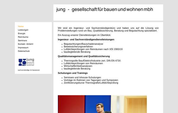 Vorschau von www.jung-gbw.de, Jung - Gesellschaft für Bauen und Wohnen mbH