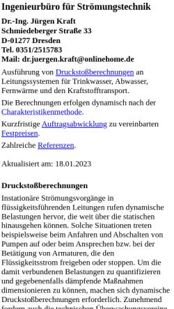 Vorschau der mobilen Webseite www.ibfs-dresden.de, Ingenieurbüro für Strömungstechnik, Inh. Dr.-Ing. Jürgen Kraft