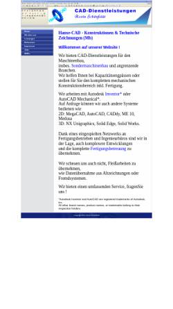 Vorschau der mobilen Webseite www.hanse-cad.de, Kevin Schönfeldt