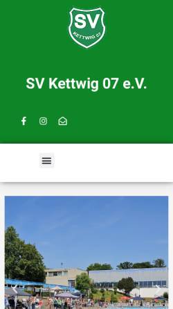 Vorschau der mobilen Webseite svkettwig07.de, Schwimmverein Kettwig 07 e.V.