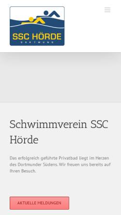 Vorschau der mobilen Webseite www.ssc-hoerde.de, SSC-Hoerde 54/58 e.V.