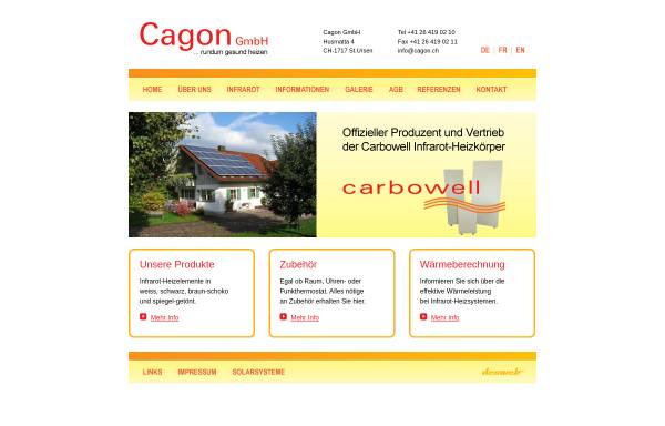 Vorschau von www.cagon.ch, Cagon GmbH