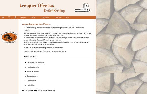 Vorschau von www.lemgoer-ofenbau.de, Detlef Kreiling, Lemgoer Ofenbau