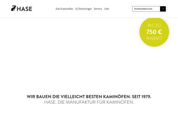 Vorschau von www.hase.de, Hase-Kaminofenbau GmbH