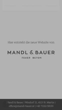Vorschau der mobilen Webseite www.mandl-bauer.at, Mandl & Bauer