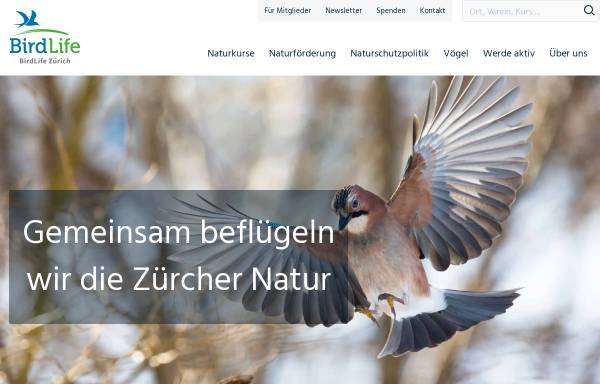 Vorschau von www.birdlife-zuerich.ch, BirdLife Zürich