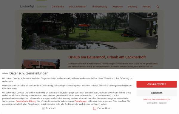 Vorschau von www.lacknerhof.info, Lacknerhof