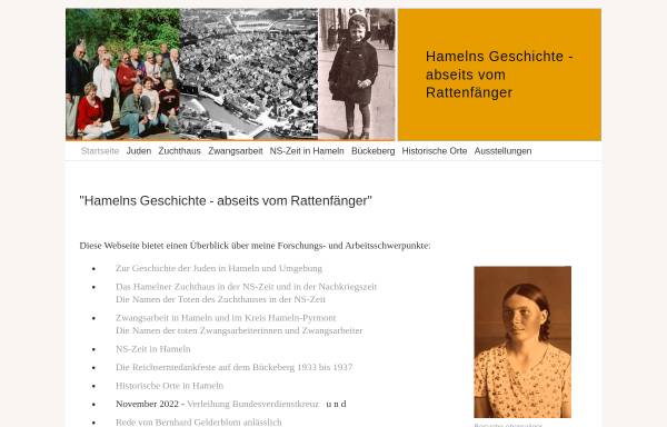 Vorschau von www.gelderblom-hameln.de, Hamelns Geschichte - abseits vom Rattenfänger