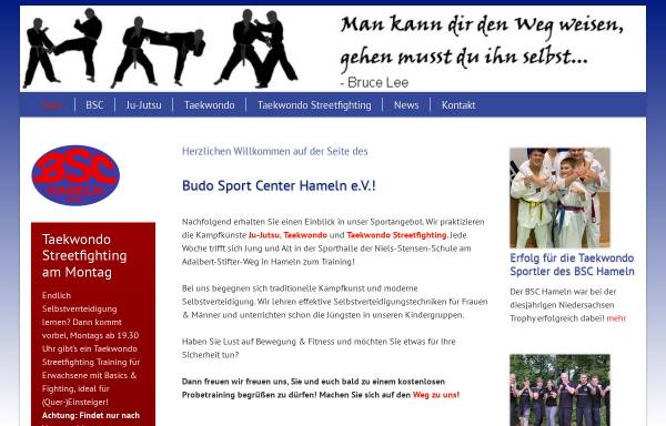 Vorschau von bsc-hameln.de, Budo Sport Center Hameln e.V.
