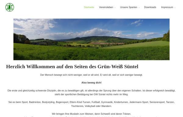 Vorschau von www.gruen-weiss-suentel.de, Grün-Weiß-Süntel e.V.