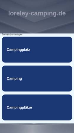 Vorschau der mobilen Webseite www.loreley-camping.de, Loreley Camping