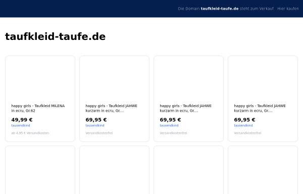 Vorschau von www.taufkleid-taufe.de, Taufkleid-Taufe.de, Alexandra Fernys