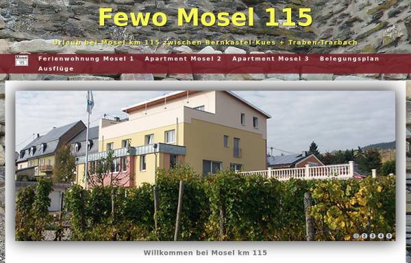 Vorschau von www.mosel115.de, Ferienwohnungen Erika und Reiner Blumberg