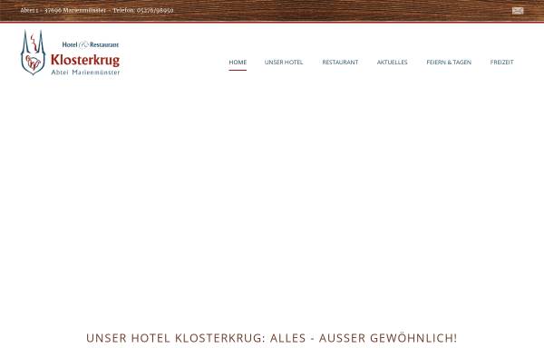 Vorschau von hotel-klosterkrug.com, Hotel - Restaurant Klosterkrug