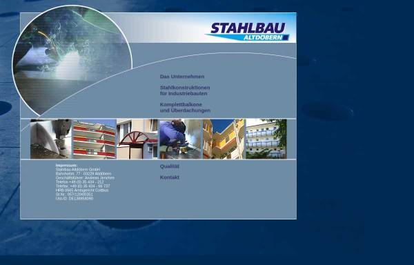 Vorschau von www.stahlbau-altdoebern.de, Stahlbau Altdöbern GmbH