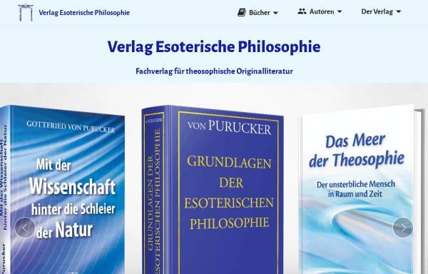 Vorschau von www.esoterische-philosophie.de, Die Theosophische Gesellschaft Point Loma - Covina
