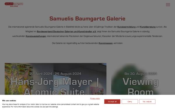 Vorschau von www.samuelis-baumgarte.com, Samuelis Baumgarte Galerie