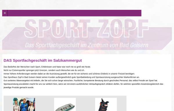 Vorschau von www.zopf.co.at, Sport Zopf