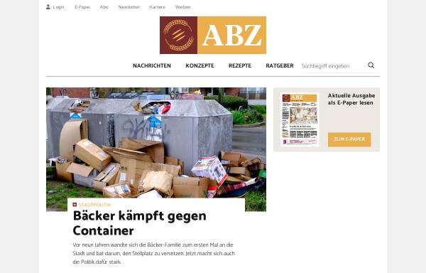 ABZ, Allgemeine Bäcker-Zeitung - Matthaes Verlag GmbH