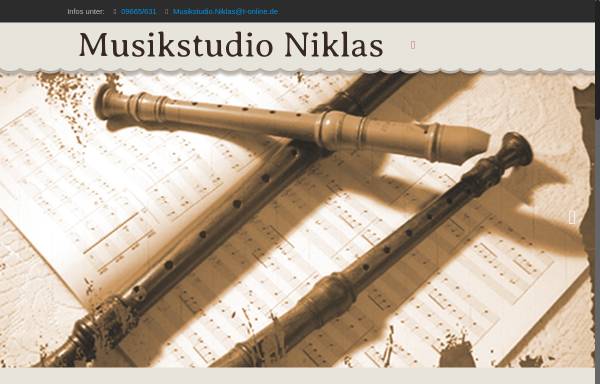 Vorschau von www.musikstudio-niklas.de, Musikstudio, Alwin Niklas