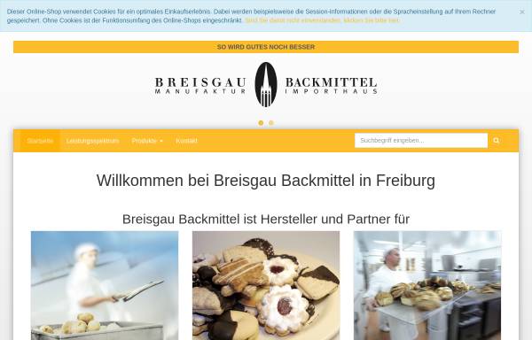 Vorschau von www.breisgau-backmittel.de, Breisgau Backmittel GmbH