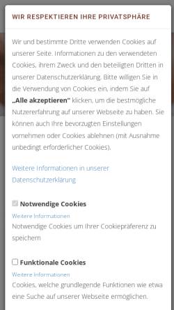 Vorschau der mobilen Webseite deutscheback.de, DEBA Deutsche Back GmbH & Co. KG
