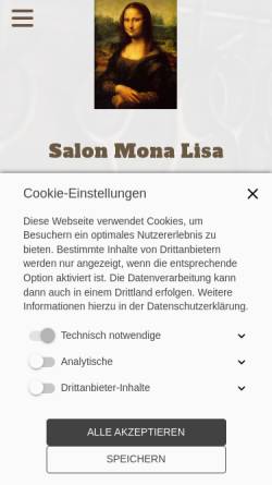 Vorschau der mobilen Webseite www.salon-monalisa.de, Salon Mona Lisa