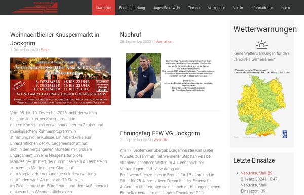 Vorschau von www.feuerwehr-jockgrim.de, Freiwillige Feuerwehr Jockgrim