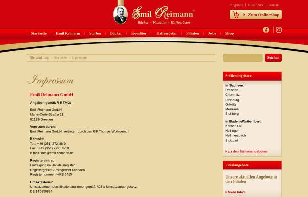 Vorschau von www.emil-reimann.de, Sächsische Großbäckerei Union