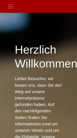 Vorschau der mobilen Webseite www.philatelisten-verein.de, Philatelisten - Verein Wittlich e.V.
