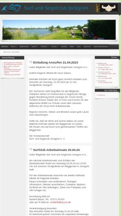 Vorschau der mobilen Webseite www.segelclub-jockgrim.de, Surf & Segelclub Jockgrim e.V.