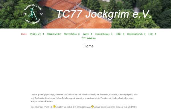 Vorschau von www.tc77-jockgrim.de, Tennisclub 77 Jockgrim e.V.