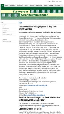 Vorschau der mobilen Webseite turnverein-kirchheimbolanden.de, Turnverein Kirchheimbolanden