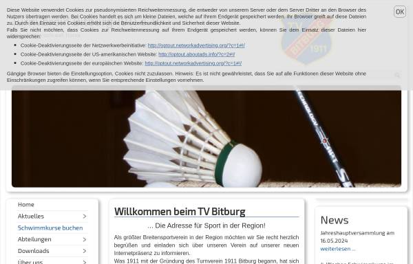 Vorschau von www.turnverein-bitburg.de, TV Bitburg 1911 e. V.